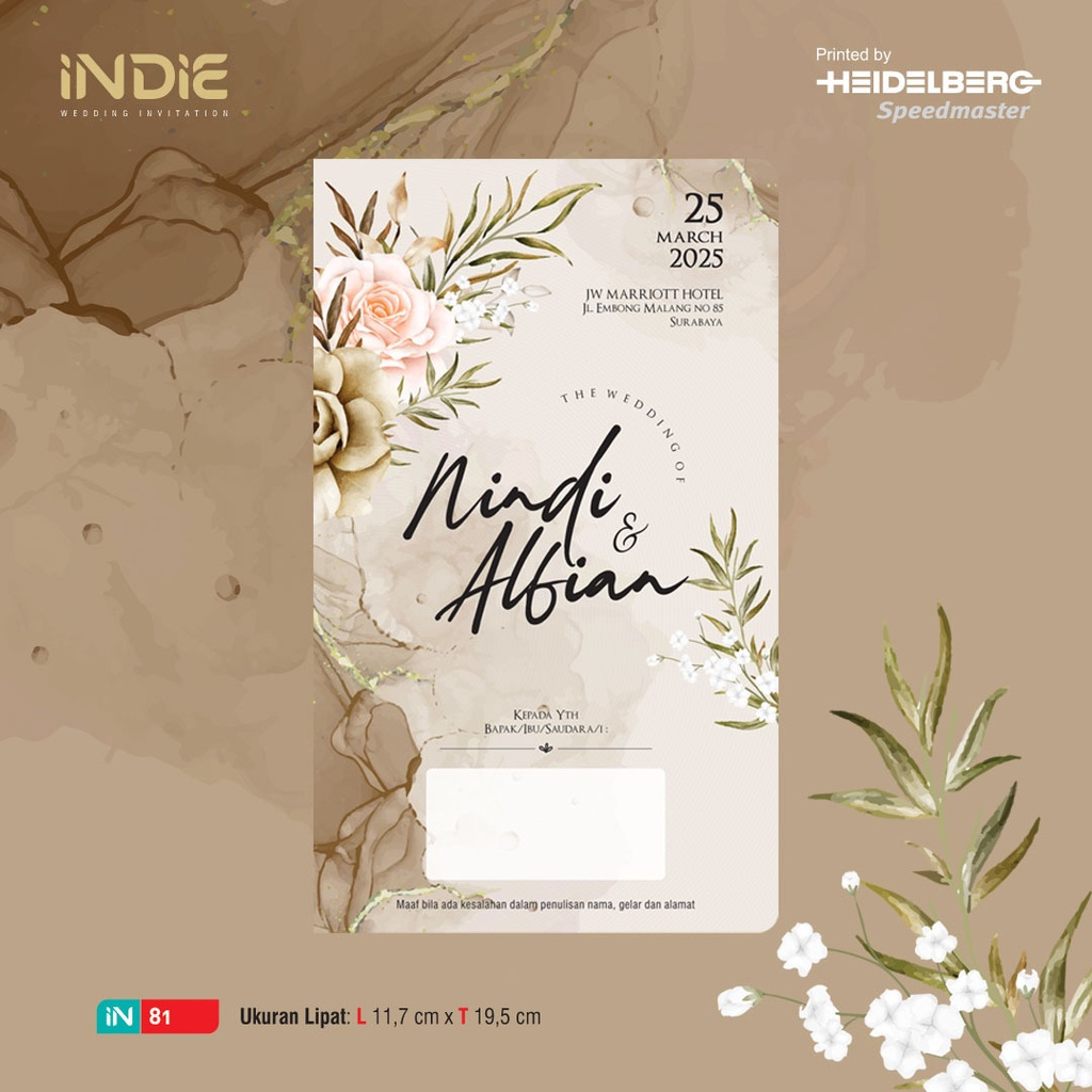 

undangan pernikahan siap sebar indie in 81