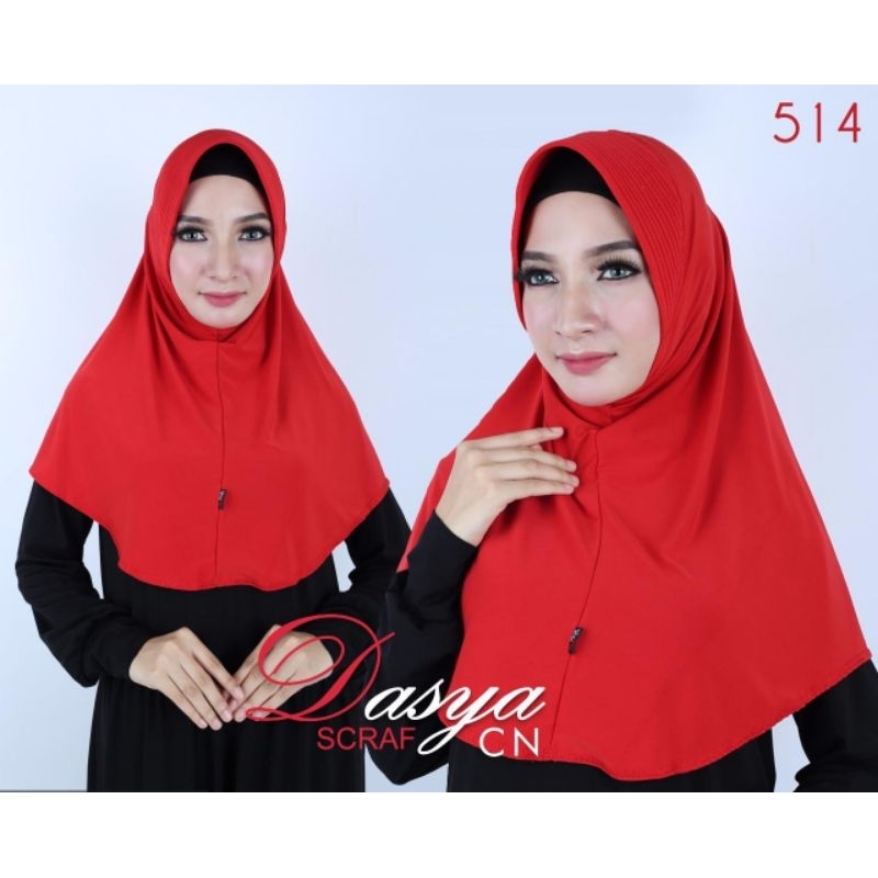 Hijab bergo / Hijab instan/ Hijab instan jersey / Dasya oval