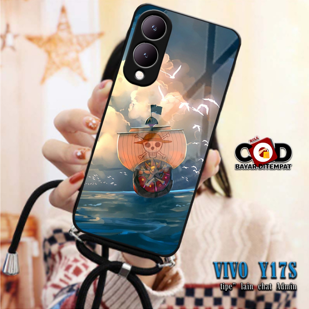 SOFTCASE KILAU 2D + Tali CASE SILIKON VIVO Y17S Y17 S SILIKON KACA | MC797 | CASE SILICON MAN AND GI