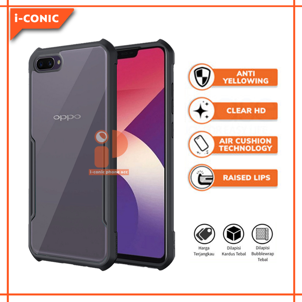 Case Oppo A3S/A12E Armor Shield Shockproof Airbag Transparent Premium Casing Softcase