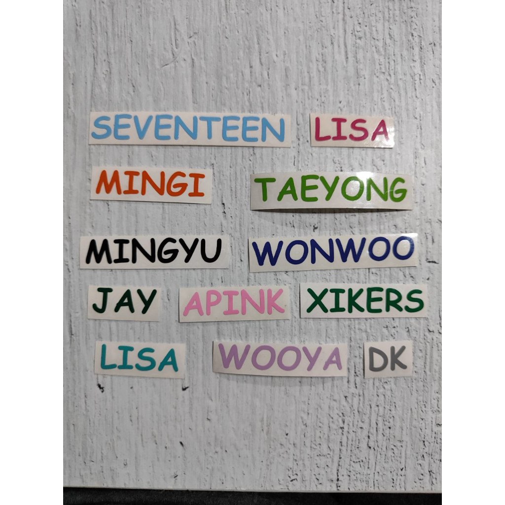 

[PO] CUSTOM - Sticker Nama Oracal (Comic Sans)