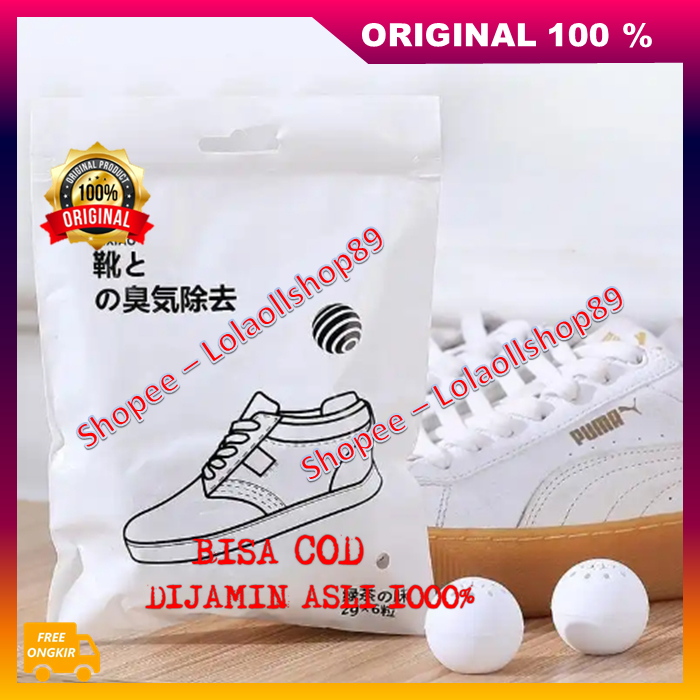 Pengharum Serbaguna Bola Penghilang Bau Sepatu, Pengharum Ruangan Dan Mobil 12PCS  100% ASLI ORIGINA