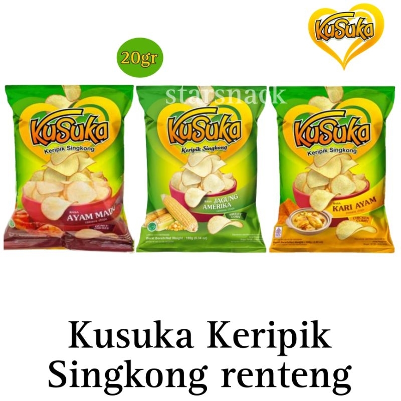 

Kusuka keripik singkong renteng isi 10pc