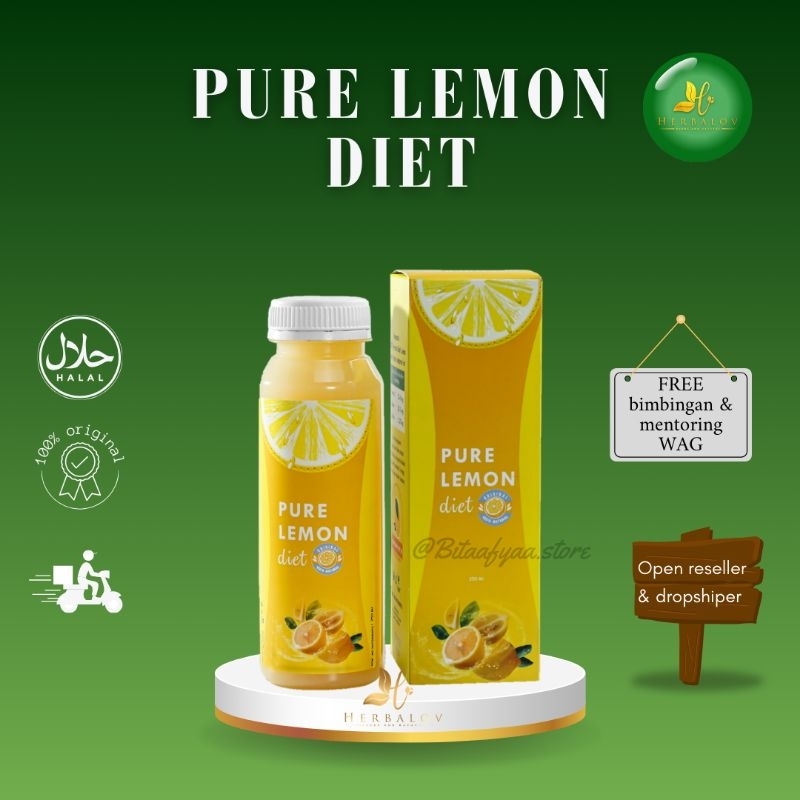 

Herbalov - Pure Lemon Diet 100% perasan buah lemon murni | Sari Lemon untuk Diet