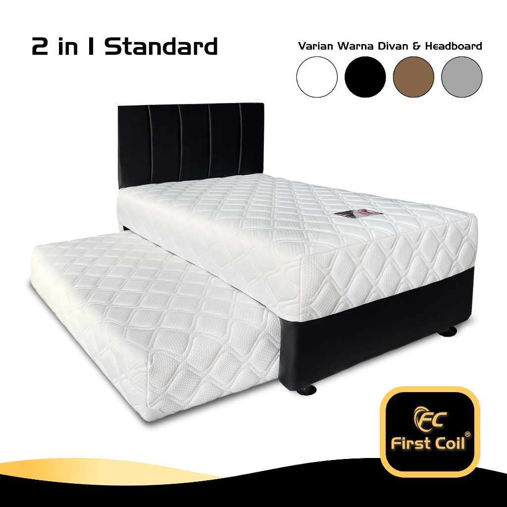 First Coil Springbed 2 in 1 Standard Kasur Springbed 2 in 1 Fullset