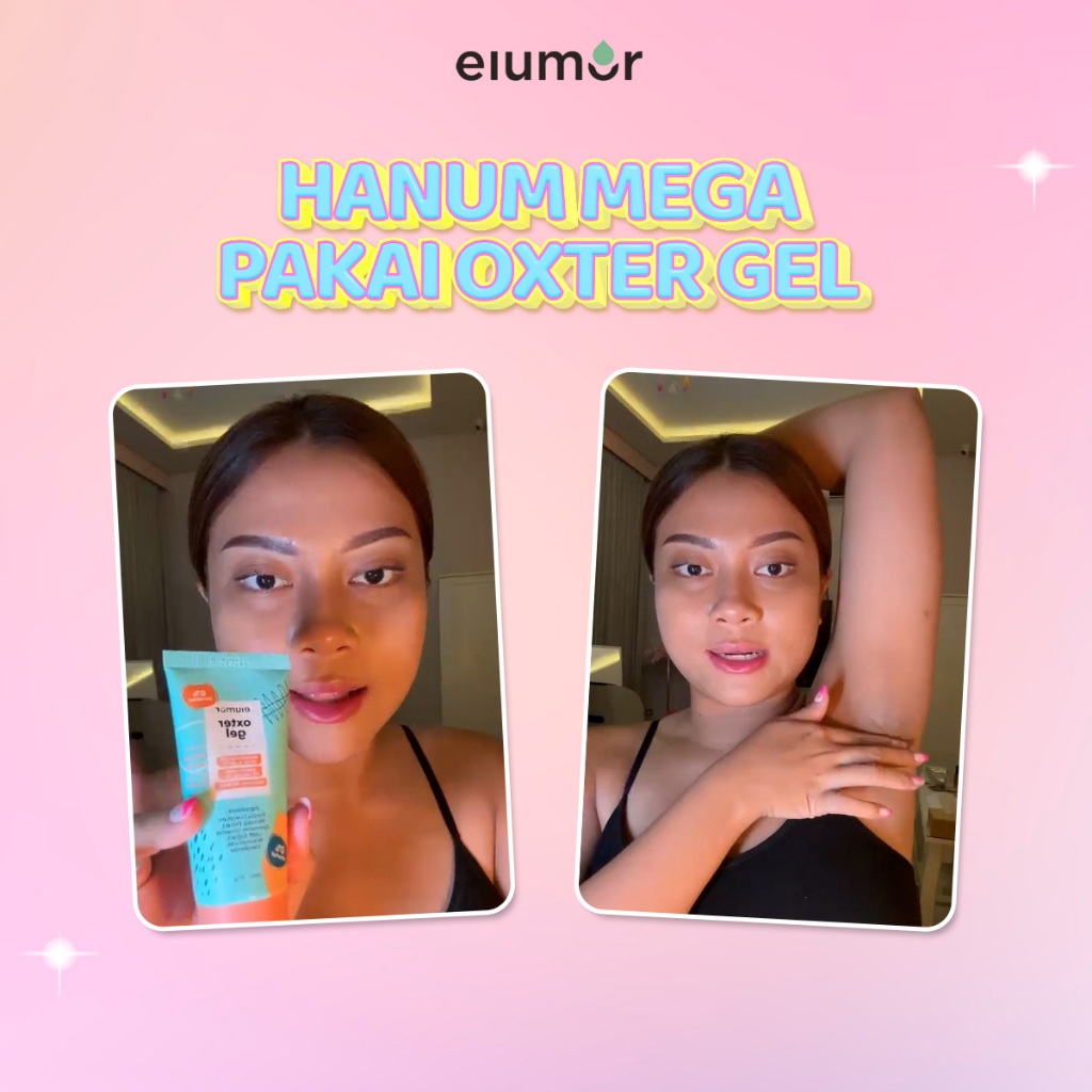 Bundle Oxter Gel New Formula 50g + Elumor Oxter Cream 30g | Deodorant &amp; Krim Pemutih Ketiak