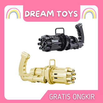 Mainan Pistol Bubble Gatling Gun Bubble Blower Machine Mainan Mesin