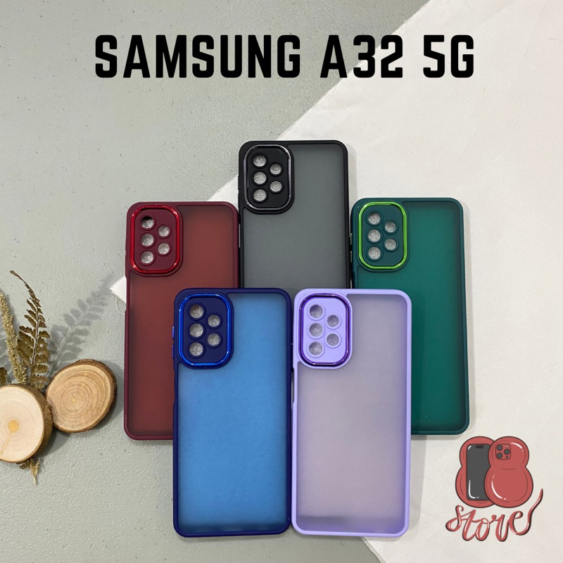 Case Samsung A32 5G Hardcase Dove Matte Metal Protect Camera