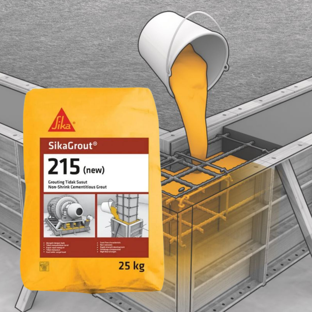 SIKA GROUT 215/ SEMEN GROUTING SIKA - 1 SAK 25 KG -  SEMEN