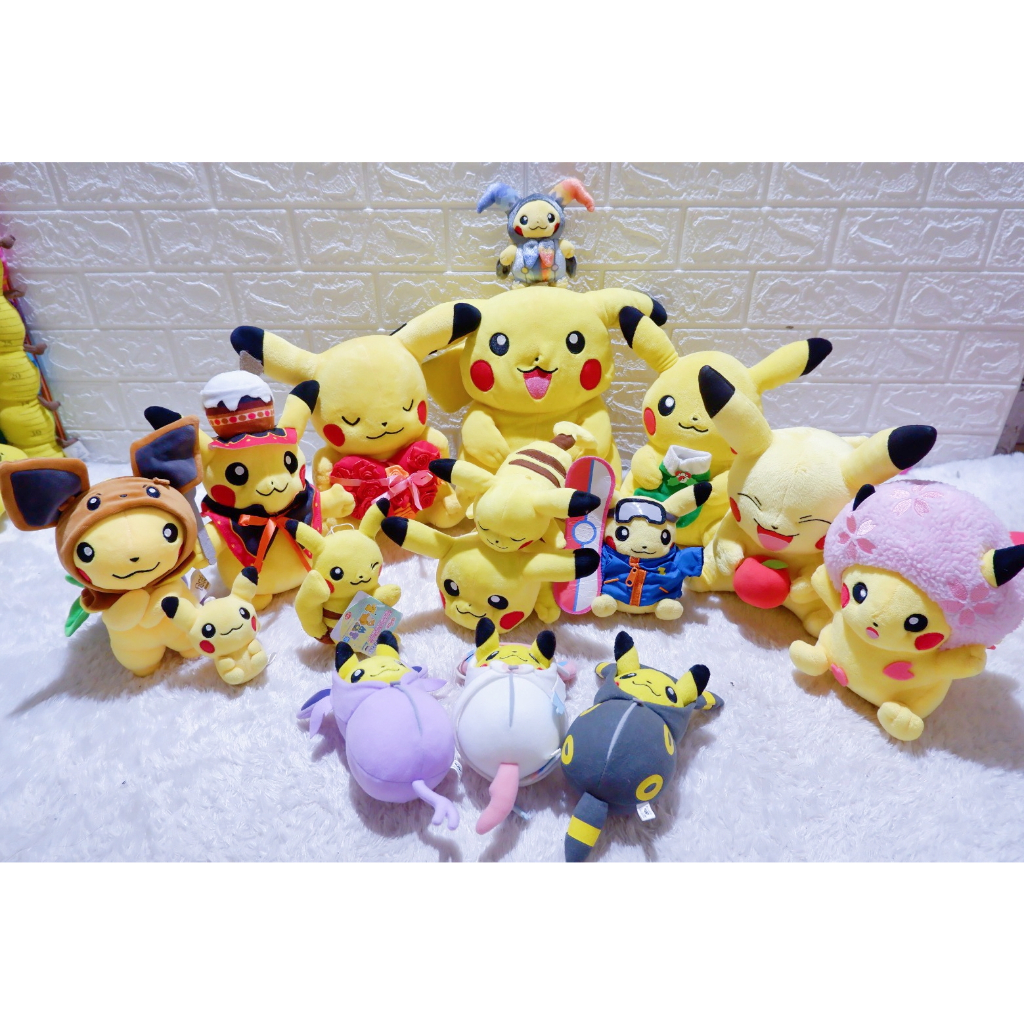 boneka pokemon Pikachu kostum original