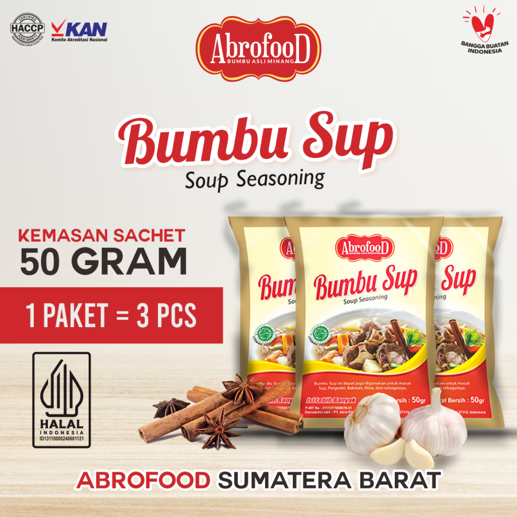 

Bumbu Sup Abrofood 50 gram - (3 Pcs)