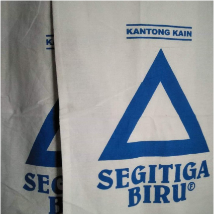 TERBAIK ✔ KARUNG SEGITIGA BIRU SERBAGUNA / Karung kain / karung kandi / Karung Gandum Segitiga Biru 