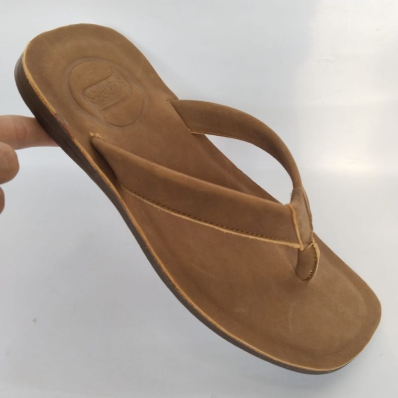 ARFEN || SANDAL PRIA TRENDY KULIT ASLI || MODEL JEPIT KECIL