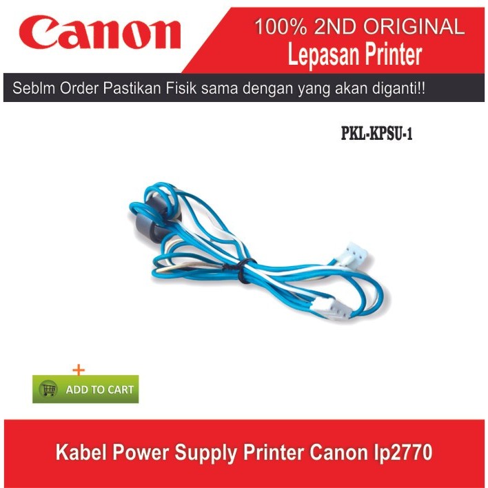 ET71 KPSP-CAN-1 Kabel PSU Printer Canon IP2770 MP287 MP258 G1000