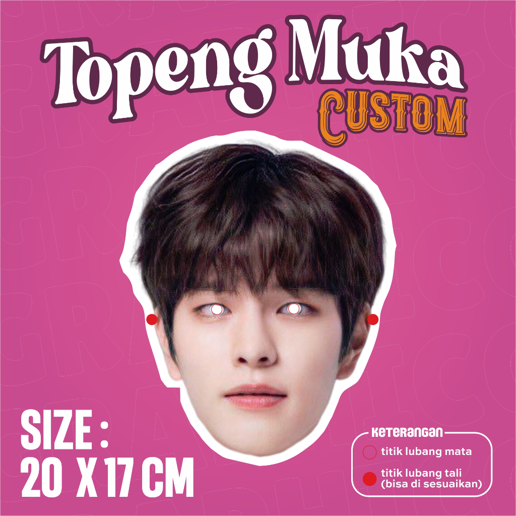 Topeng Custom Wajah / Muka