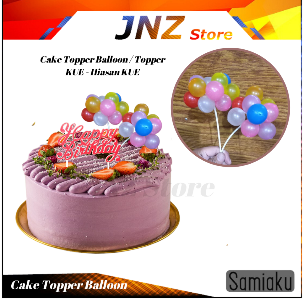 

Cake Topper Balloon / Topper KUE - Hiasan KUE