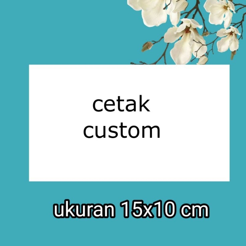 

cetak stiker / kartu ucapan / kartu nama custom ukuran 15x10 cm dekorasi kemasan label kotak dus box nasi kue paperbag bingkisan hantaran acara ulang tahun happy birthday maulid nabi umroh haji tasyakuran aqiqah lebaran natal hari guru ibu wisuda tahlil