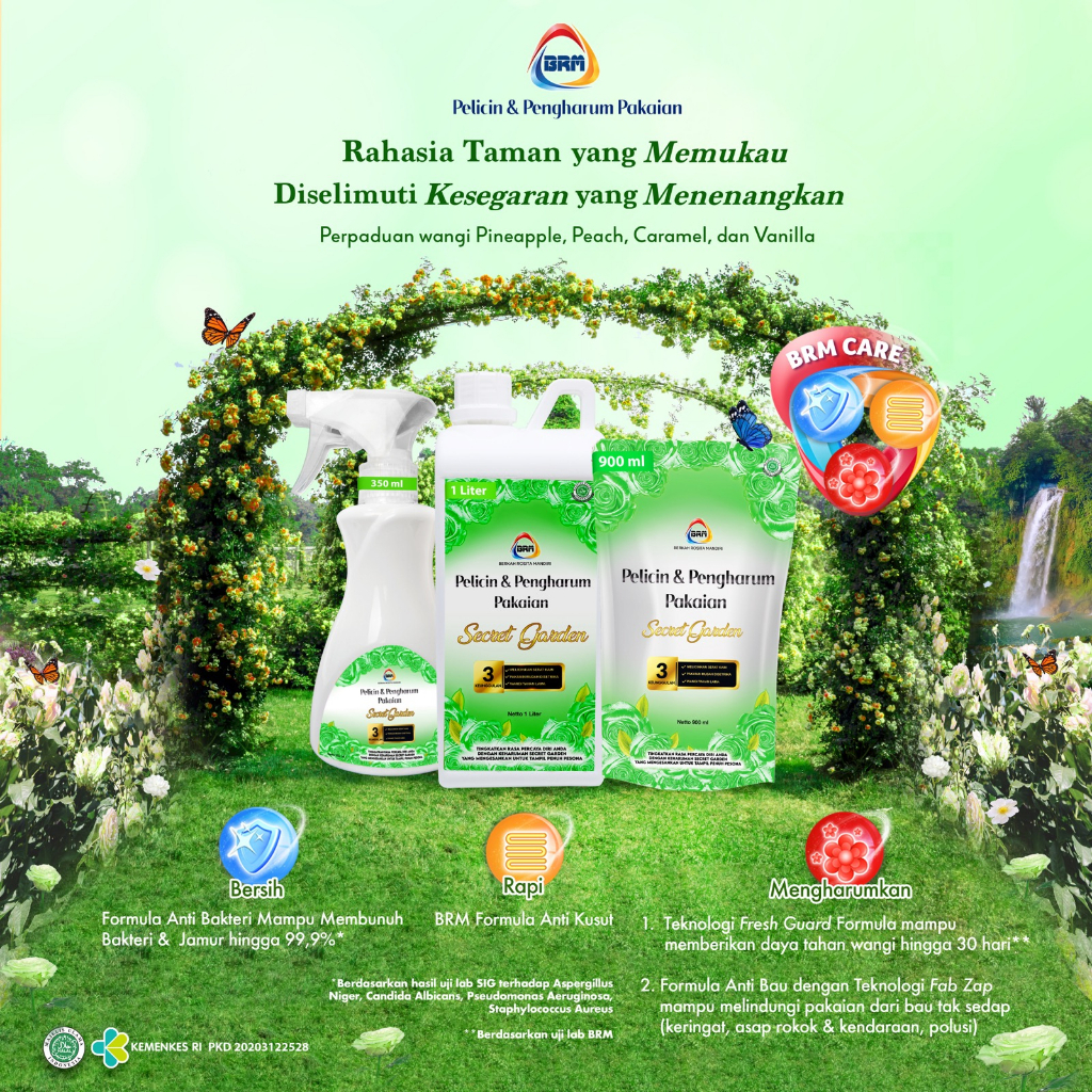 IDOLMART BRM Pelicin & Pengharum Pakaian 1000 ml Pewangi Loundry Original