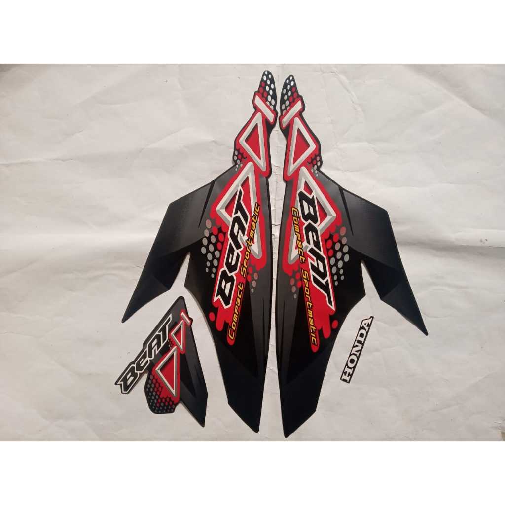 stiker striping honda BEAT karbu 2011 hitam