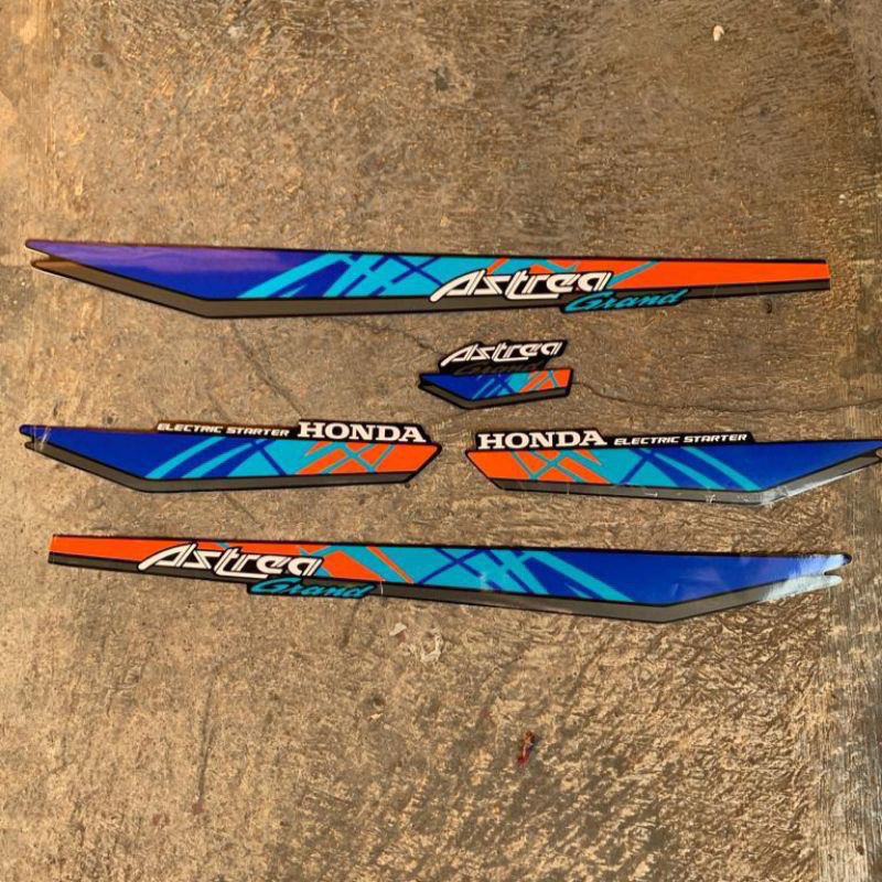 striping astrea honda grand bulus 91 92 stiker striping honda grand bulus