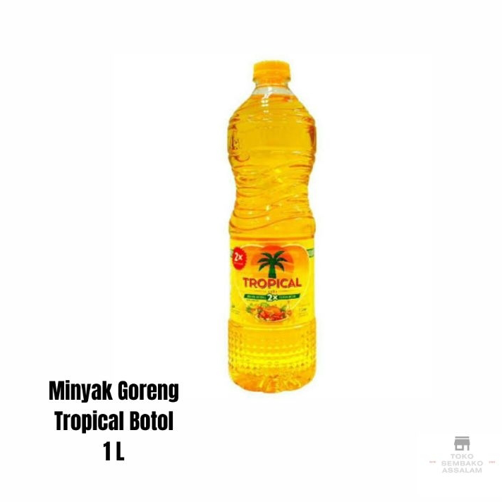 

Kirim Langsung Minyak Goreng Tropical Botol 1 L / Minyak goreng tropical / Minyak tropical botol / Minyak goreng 1 liter