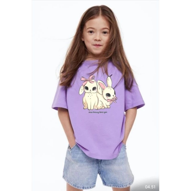 kaos anak cewek H*M