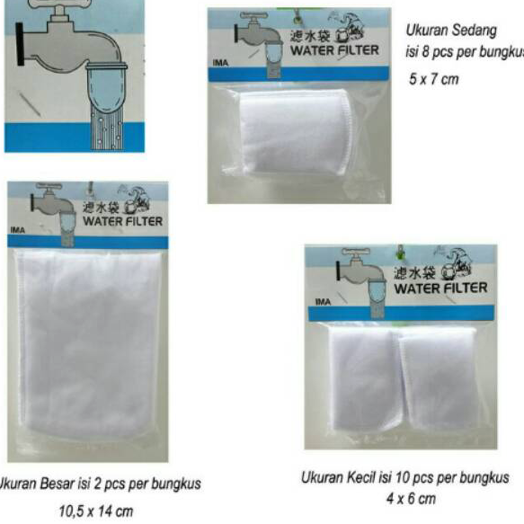 Terlaris saringan air kain / water filter / kain saringan air / saringan air kran Harga Murah