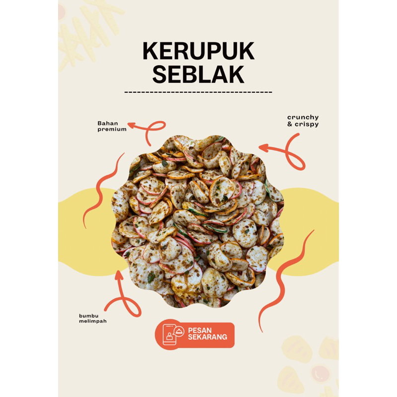 

kerupuk seblak viral isi 250gr/sebring/seblak kering/kerupuk seblak kencur/kerupuk seblak daun jeruk/kerupuk seblak homemade