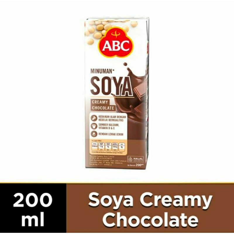 

ABC Soya Sari Kedelai Creamy Chocolate 200ml 1 dus