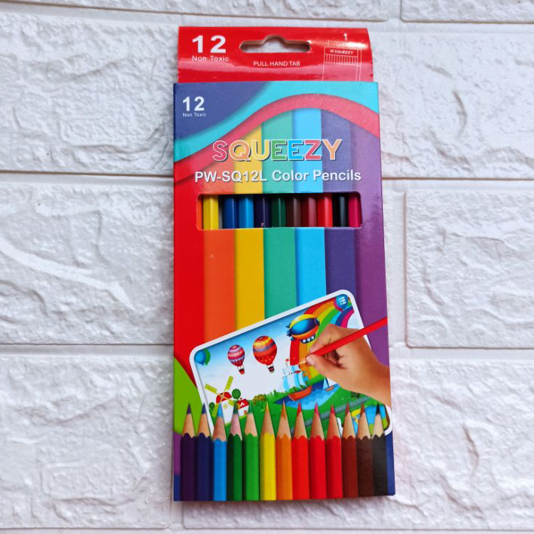 

Terlaris Pensil warna 12 warna SQUEEZY panjang