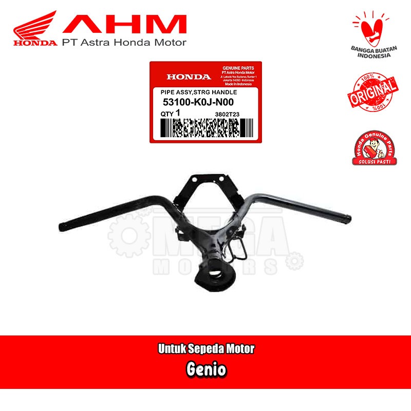 Stang Stir Pipe Comp Streering Handle Honda Genio Original AHM 53100-K0J-N00