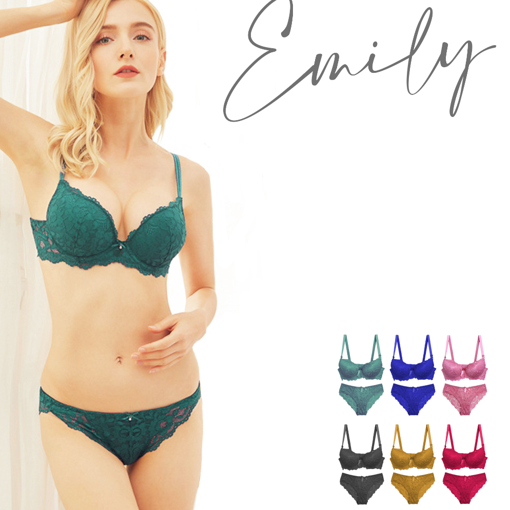 LARIS MANIS EMILY Bra Set Celana Dalam Wanita Sexy Import Korea Size 36-42 Cup B Daleman Bh Beha Fel