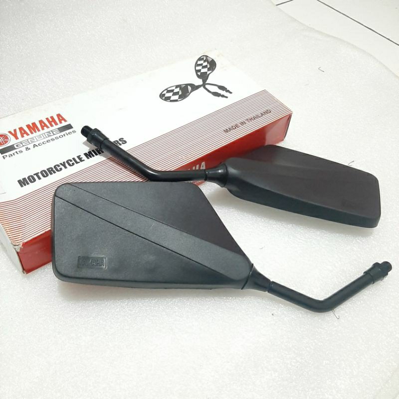 kaca spion sepion kotak gagang tinggi hitam embos yamaha rxking rx king kobra master lawas lama rxk 