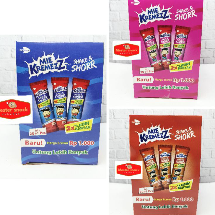 

Best Seller Mie Kremez Shorr Eceran 1000 (1 pack isi 20 + 1 pcs)