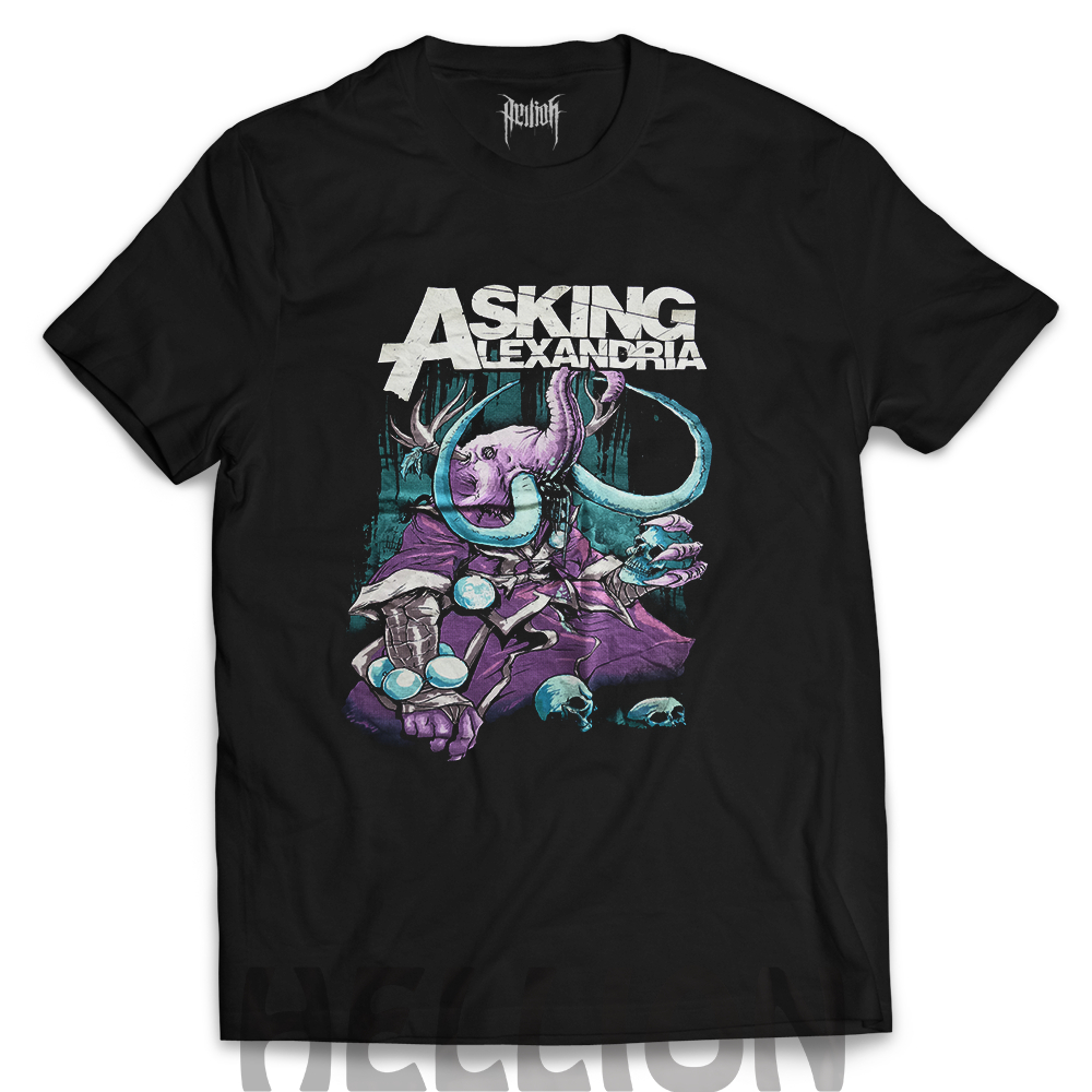 Kaos ASKING ALEXANDRIA Band HOOKA Distro Premium kaos Band ASKING ALEXANDRIA