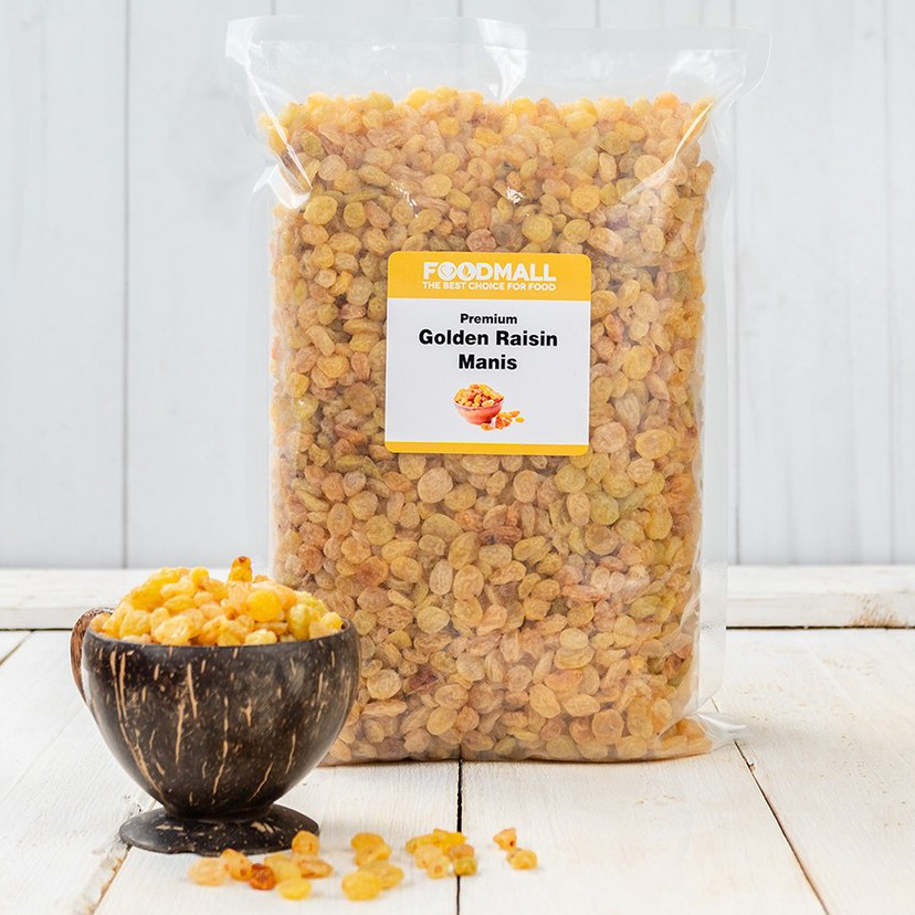 

Serba Murah Golden Raisin Simin Manis Organik 1 KG / Kismis Emas 1 KG Model Baru