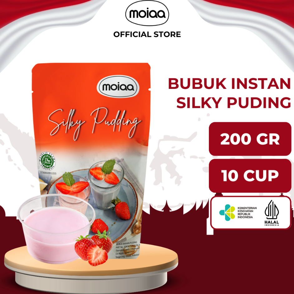 

☇✯✱ MOIAA - Premix Silky Pudding 200 gram / Bubuk Moiaa Instan 19 Varian Rasa / Makanan Instant Terkini