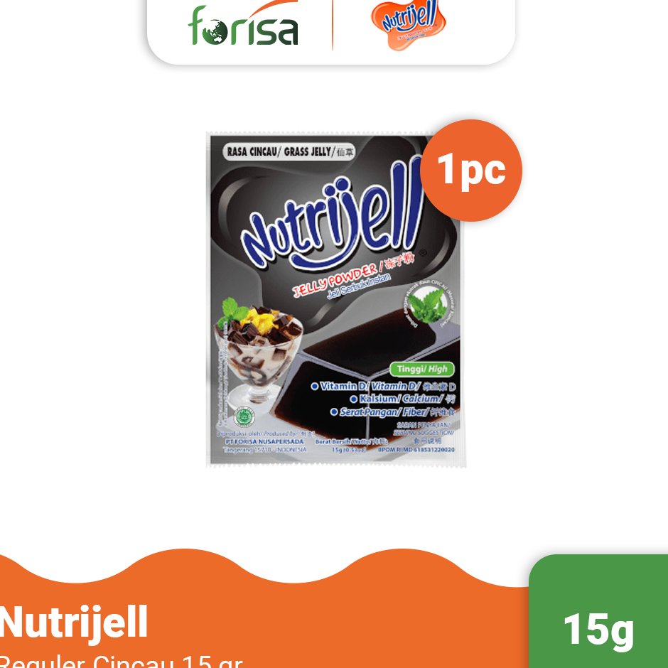 

#Sale Nutrijell Reguler Rasa Cincau 15 gr