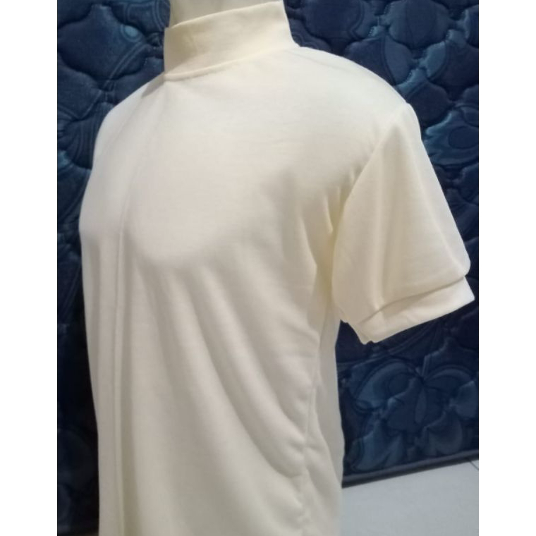 STOK TERBARU KAOS SATPAM POLOS LEHER TINGGI/ LEHER PANJANG