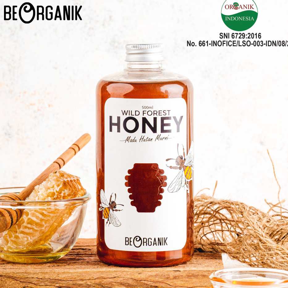 

Murah Madu Hutan Beorganik 500ml (730gr) - Natural Raw Forest Honey Asli 100%