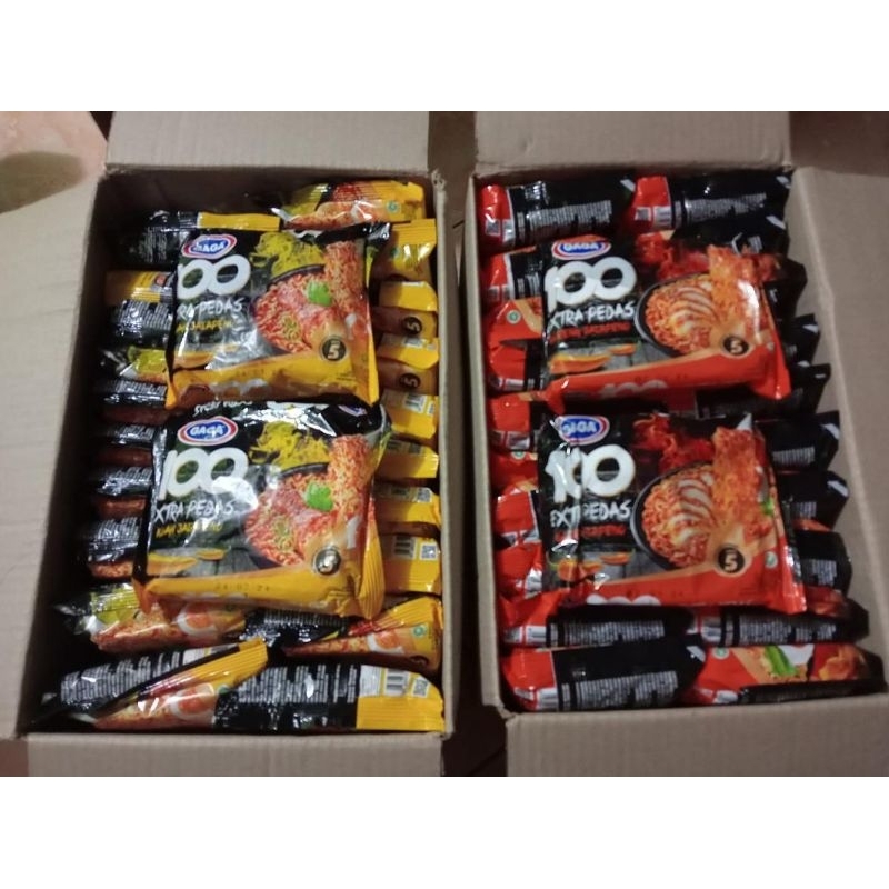 

Mie gaga 100 extra pedas