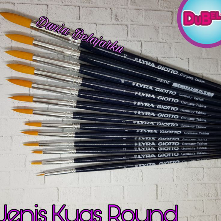 

Laris Kuas Lukis Lyra Giotto Brush Germani Taklon / Round Brush / Original Best Seller