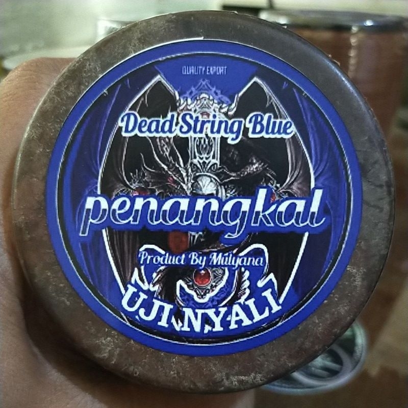 Gelasan senar mati/matot BLUE PENANGKAL klos kayu 6000 yard original Mulyana