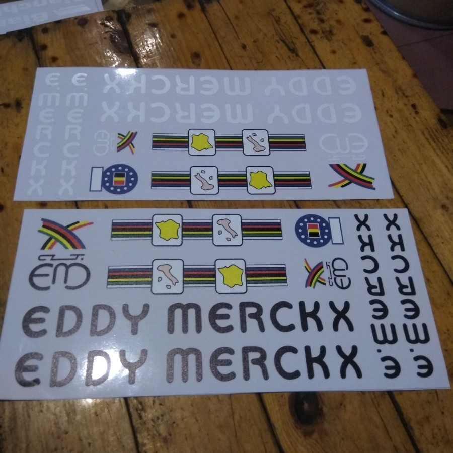 Sticker decal frame sepeda balap road bike jadul vintage EDDY MERCKX