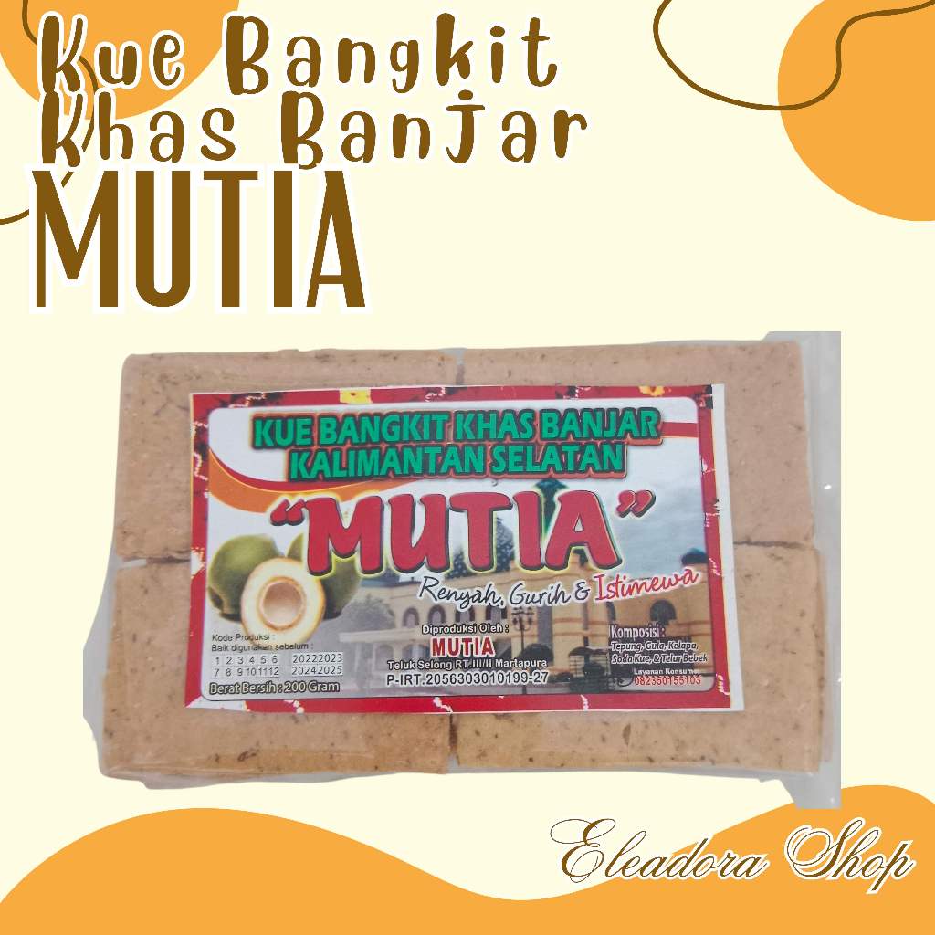 

Kue Bangkit Mutia - Wadai Bangkit Khas Banjar Kalimantan Selatan