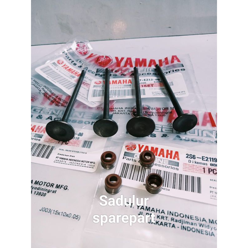 Payung klep+Sil Klep 4pcs Yamaha Vixion Old,Vixion New,Jupiter Mx Old/New 1S7