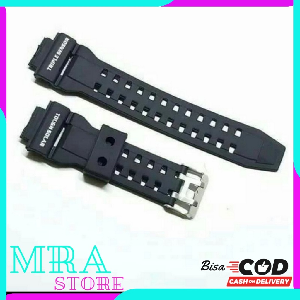 Tali Jam Tangan Casio G-Shock Gshock GW-9200 G-9200 G9200 Riseman Black Strap Rubber