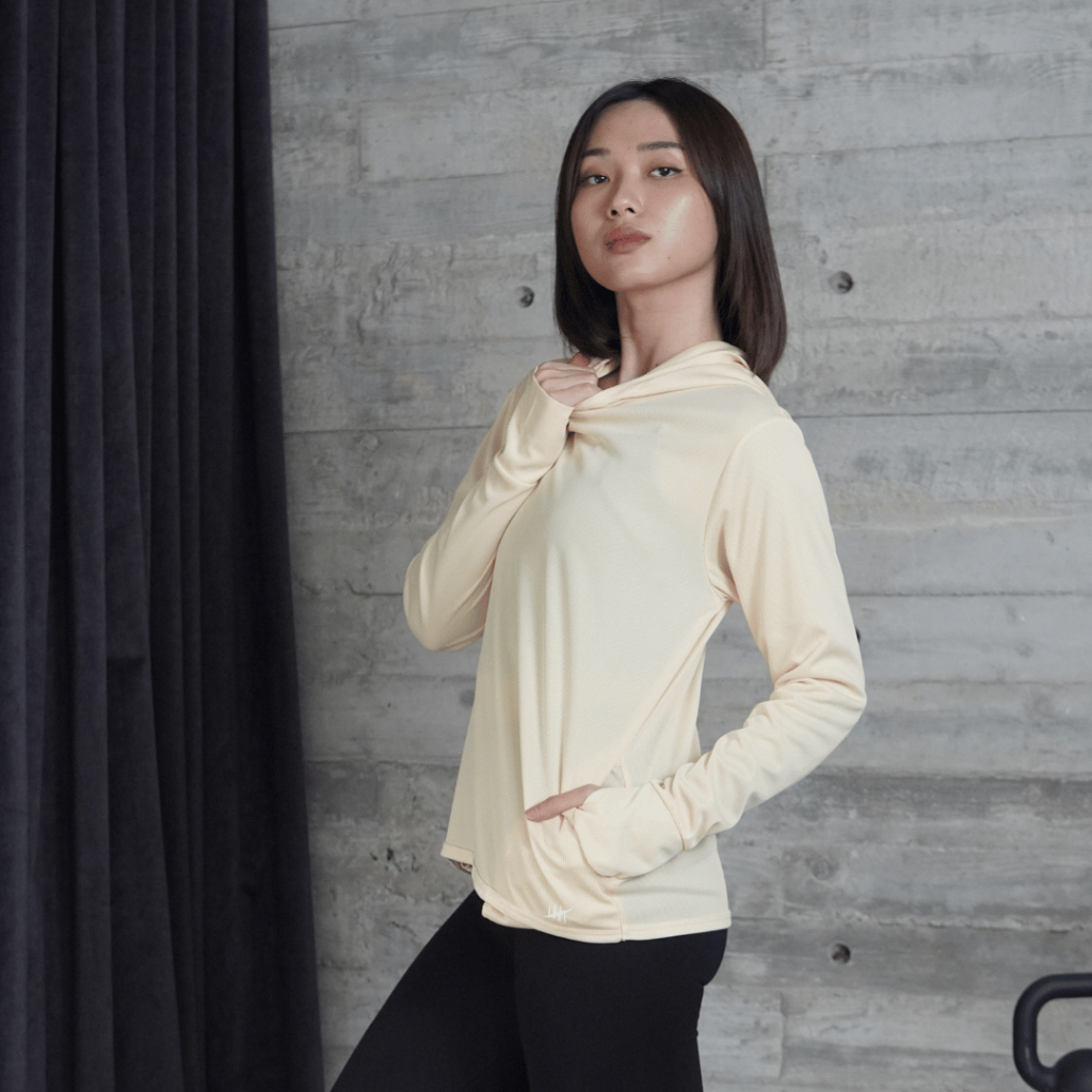 DONSON Hoodie Wanita Long Sleeve Bahan Extra Fine Polyester Olahraga Kasual