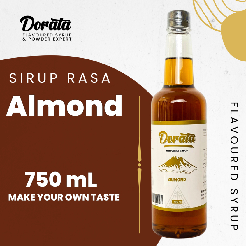 

Syrup Almond Dorata 750 ml - Sirup Dorata Rasa Almond Premium