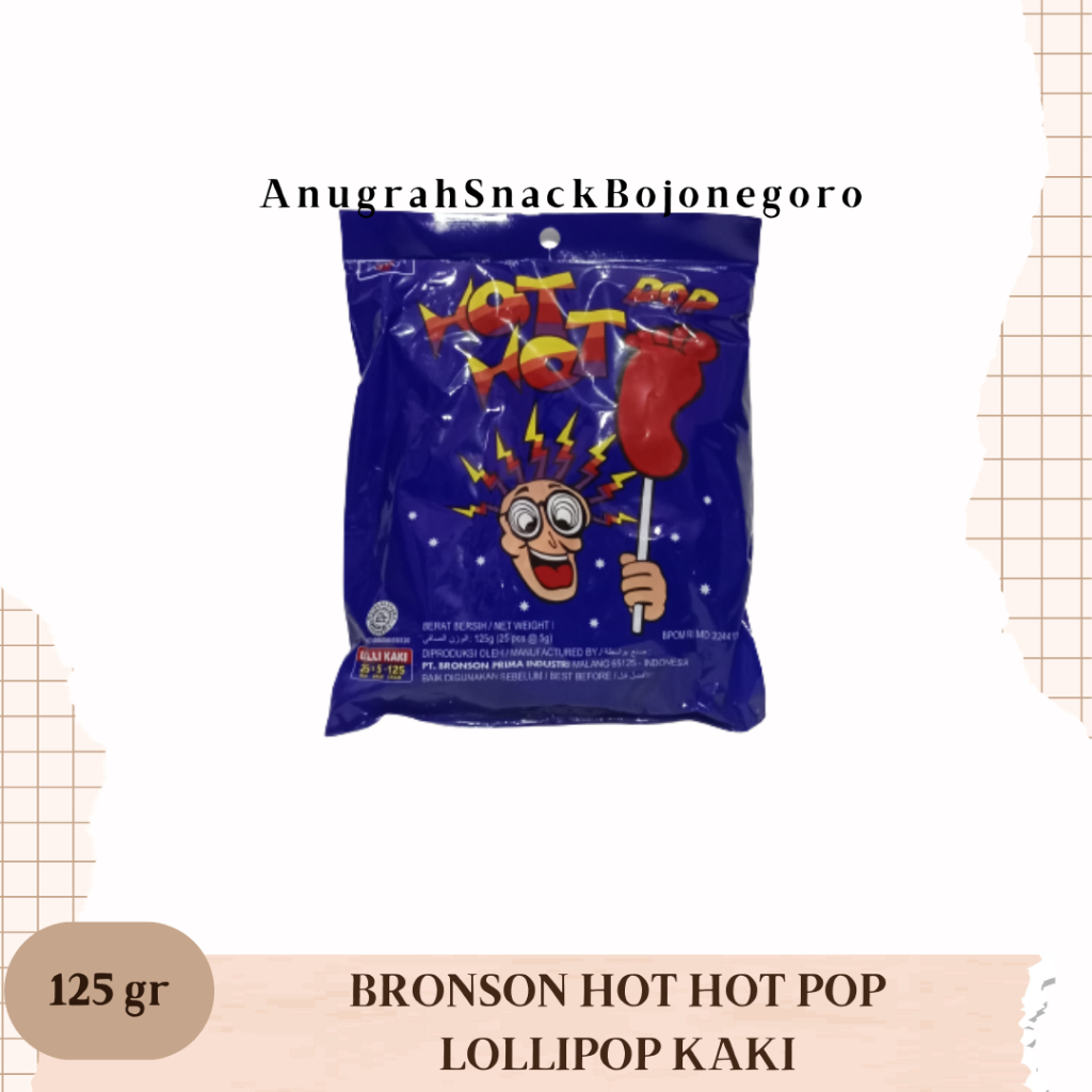 

Bronson Hot hot Pop Lolli Kaki 125gr